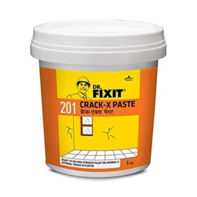 Dr. Fixit Crack X Paste – acrylic-based waterproof wall crack filler for interior and exterior use.