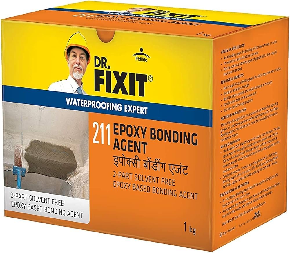 Dr. Fixit Epoxy Bonding Agent – high-performance epoxy adhesive for concrete bonding and structural repair.