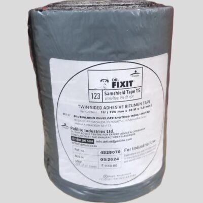 DR.FX SAMSHIELD Waterproofing Tape TS – 225mm x 10m x 1.5mm – heavy-duty bituminous self-adhesive membrane for roof joints and cracks.