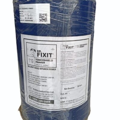DR.FX Torchshield Primer 20LT – bituminous waterproofing primer for torch-on membrane application on roofs, terraces, and basements.