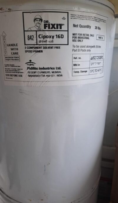 Dr. Fixit CIPOXY 16D Resin & Hardener – solvent-free epoxy protective coating for steel and concrete.
