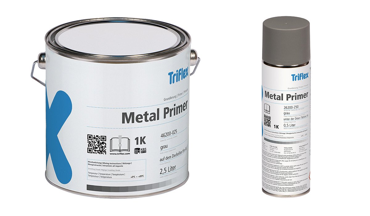 Dr. Fixit Triflex Metal Primer 3LT – anti-corrosive primer for rust protection on metal surfaces in industrial and waterproofing applications.